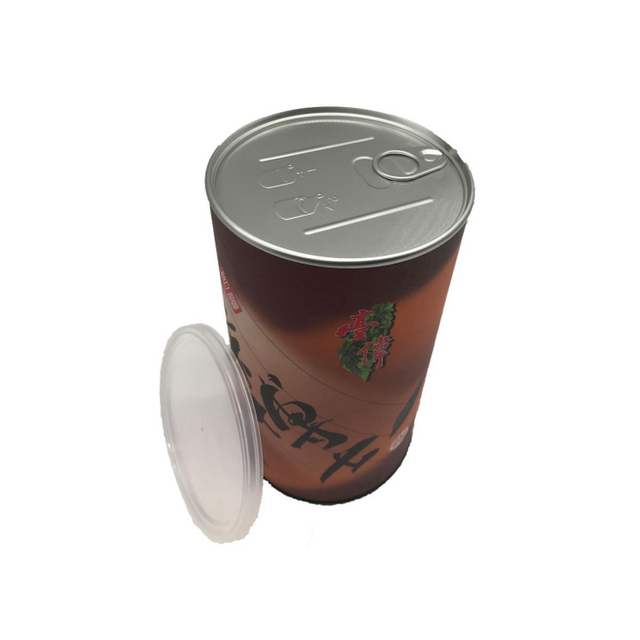 O recipiente de papel de empacotamento do chá personaliza o tubo de papel redondo do café que empacota a caixa do cilindro do produto comestível