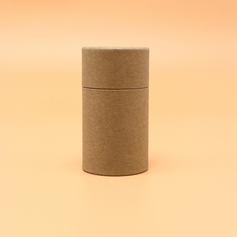 Novo design pimenta kraft tubo sal especiarias embalagem biodegradável recipiente de tubo de papel em pó solto