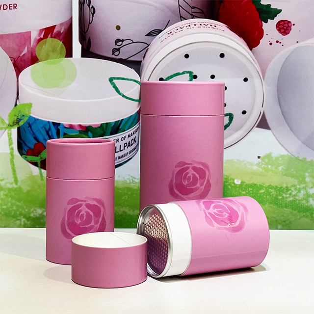 Pacote biodegradável personalizado fácil de descascar Hallpack para embalagens de cilindro de papel de café, chá e chocolate