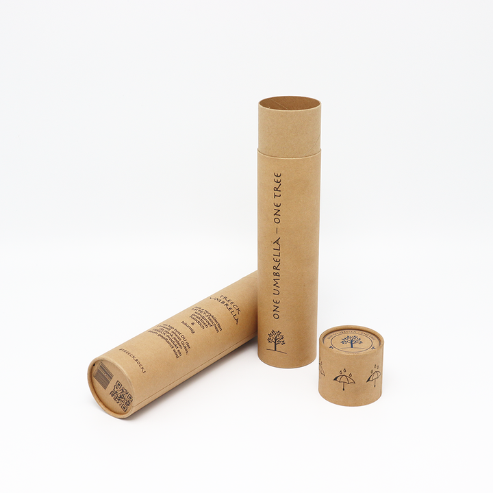 Tubo de papel amigável personalizado da caixa do cilindro do cartão de Eco que empacota para o guarda-chuva do badminton do papel de parede do vaso da garrafa