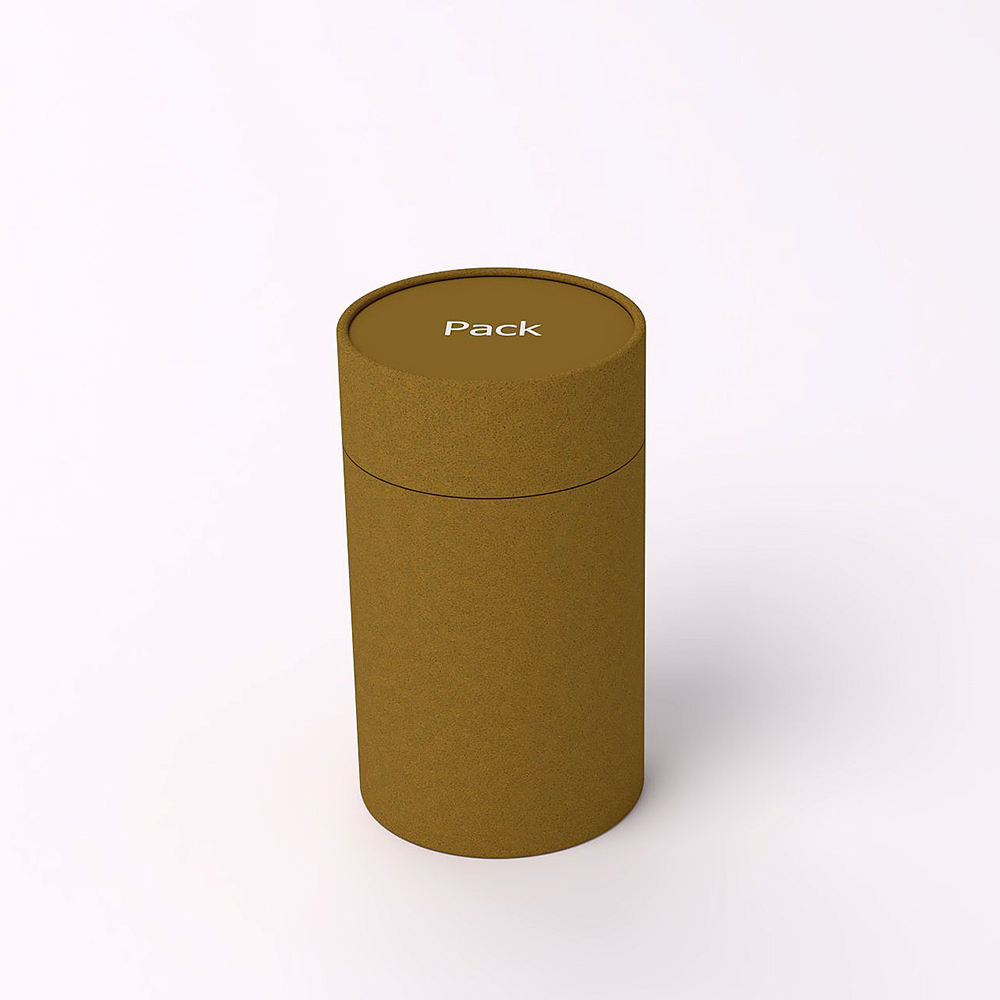 Caixa de tubo redondo embalada em papelão para agricultura orgânica com impressão personalizada para fertilizante de arroz, alimentação, vegetais, sementes de frutas