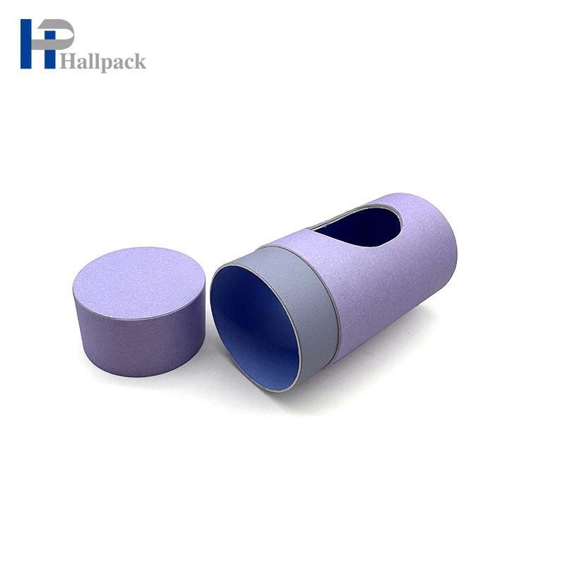 Eco personalizado artesanato tubos de papel recipiente redondo papelão cachecol roupa interior cilindro tubo de papel embalagem com janela