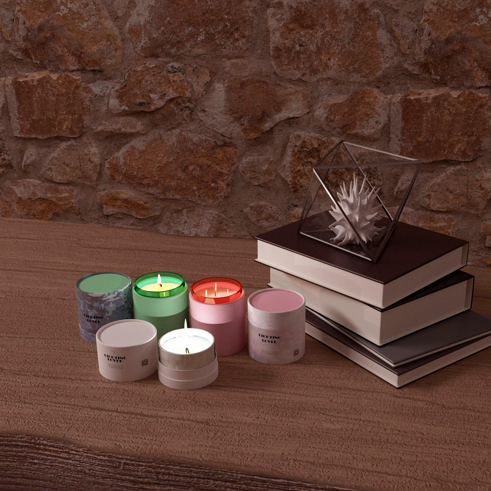 Tubo de papel de empacotamento da caixa do cilindro do cartão do ofício feito sob encomenda eco-amigável que empacota para a vela