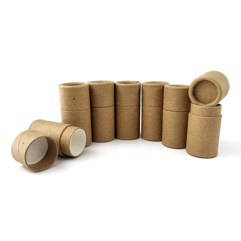 Estoque ECO Tubo de papel de batom de 1 onça para embalagens de cosméticos