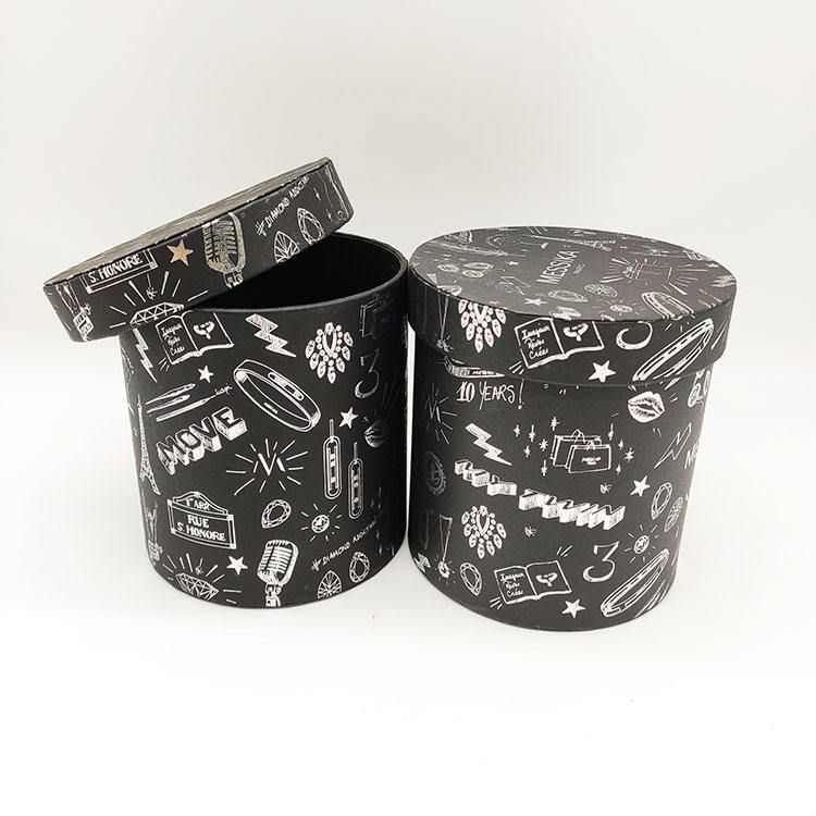 Embalagem de tubo de latas de papel de cilindro redondo