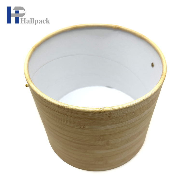 Personalize o tubo de papel do projeto da impressão do navio com a corda de couro destacável da mão