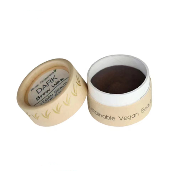 Tubo cosmético feito sob encomenda biodegradável do papel da caixa do cilindro do cartão que empacota para o corretivo do creme de cara