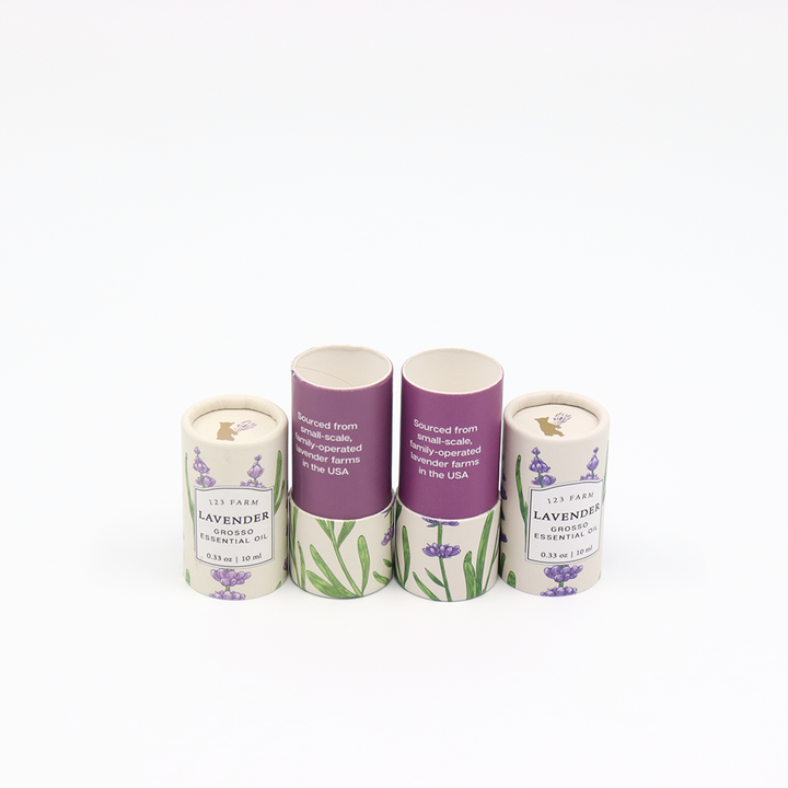 Embalagem de cosméticos personalizada de alta qualidade, caixa de cilindro de papelão, tubo de papel, embalagem para perfume, esmalte de unha, óleo essencial