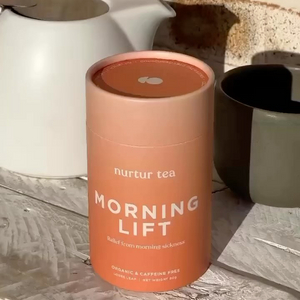 100% plástico livre de grau alimentício chá cilindro embalagem caixa de tubo redondo tubo de papel kraft personalizado tubo redondo para chá