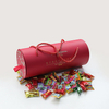 Caixas de tubo de embalagem de papel artesanal criativo personalizado reciclável para presente lua bolo redondo com alça de corda
