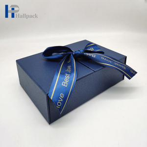 Embalagem luxuosa de caixa de fita azul para perfume, caixas de presente personalizadas para chá, batom, cerveja, cílios, ferramentas, perucas