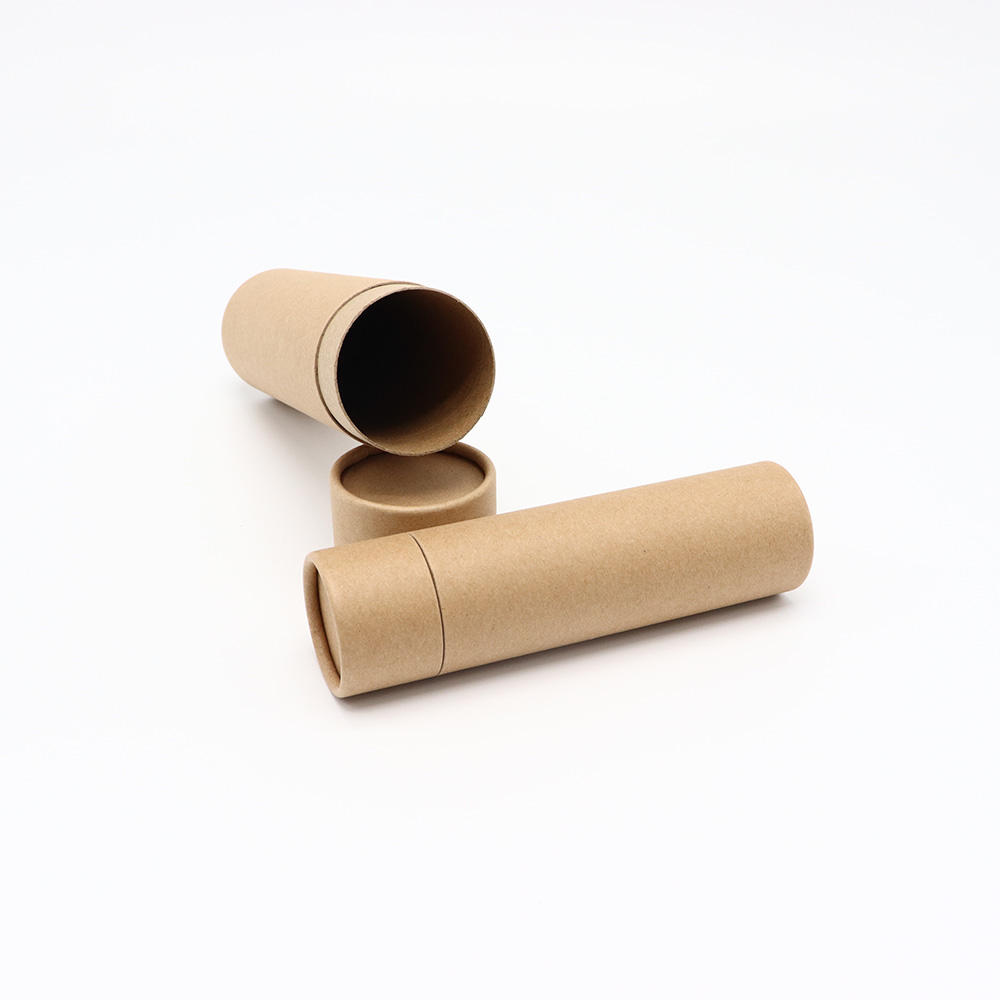 O papel biodegradável pode rolar tubos de papel não impressos do papel de embalagem de Brown