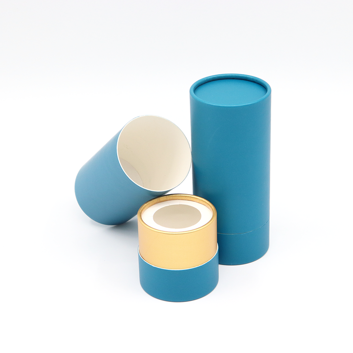 Embalagem cosmética biodegradável do tubo de papel da caixa do cilindro do cartão do estilo luxuoso feito sob encomenda para a garrafa de perfume do óleo essencial dos pulverizadores