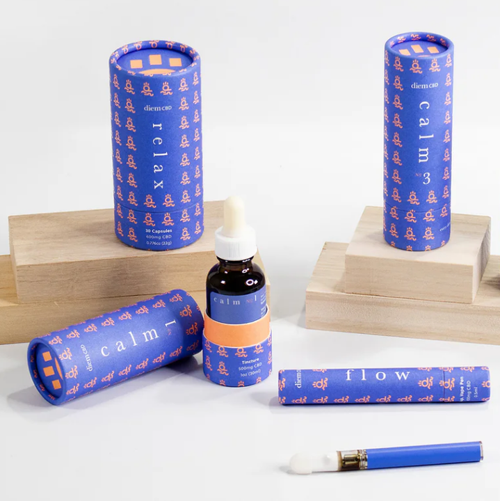 Tubo 100% reciclado do papel do chá de Kraft do cartão do cilindro que empacota o tubo redondo da caixa do cartão