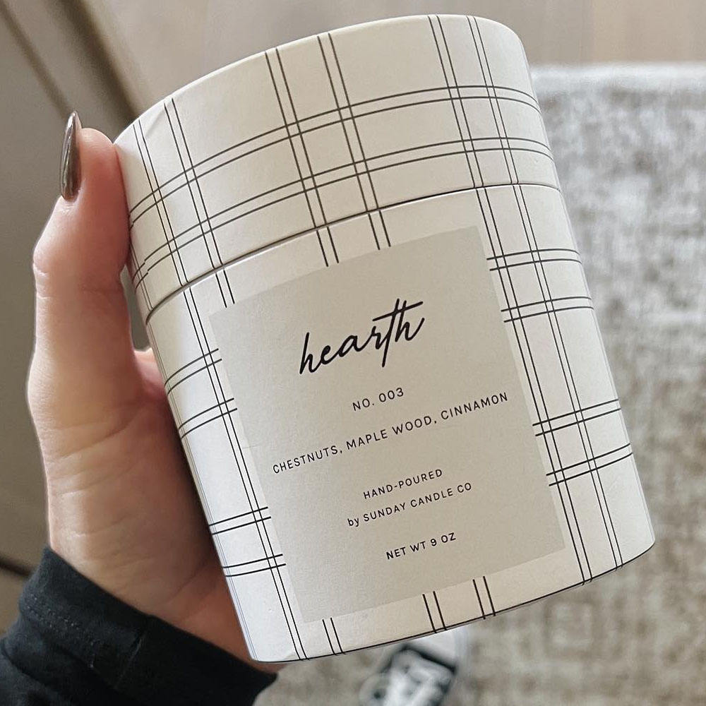 Embalagem e caixa de tubo de papel de vela redonda de cilindro de logotipo impresso personalizado por atacado