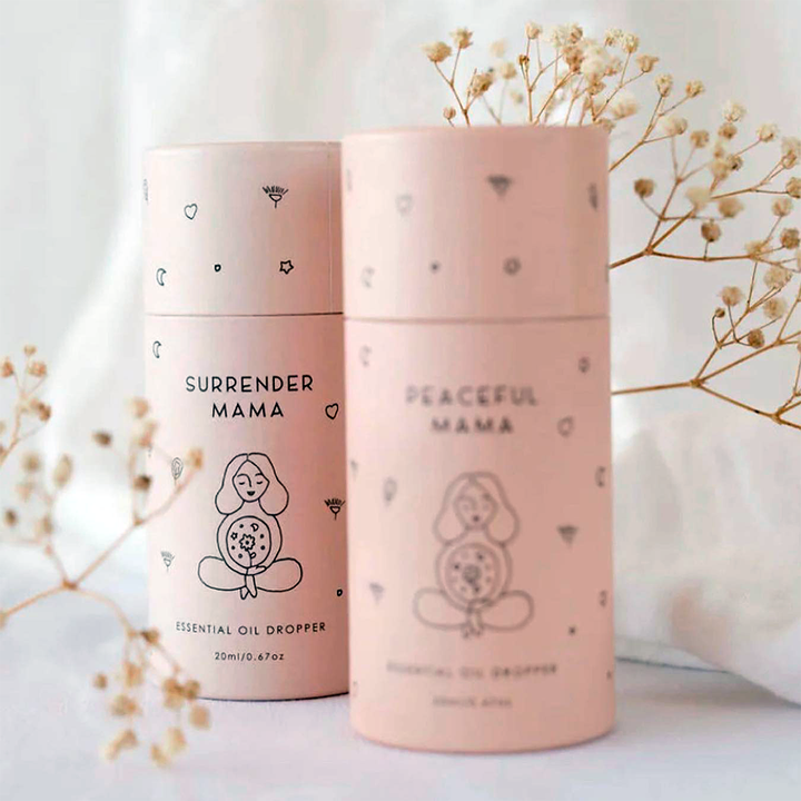 Tubo de papel biodegradável de alta qualidade, cilindro redondo, tubo de embalagem personalizado para vela e óleo essencial