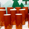 Hallpack Hand Make Embalagem de cilindro de papel para caixa de tubo redondo com tampa de plástico biodegradável