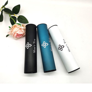 Embalagem de tubo de papel de chá e lanche de sorvete de comida com design redondo de luxo biodegradável personalizado