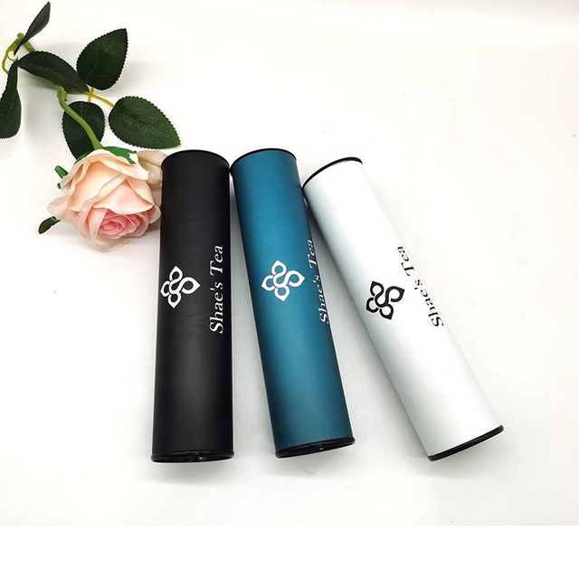 Embalagem de tubo de papel de chá e lanche de sorvete de comida com design redondo de luxo biodegradável personalizado