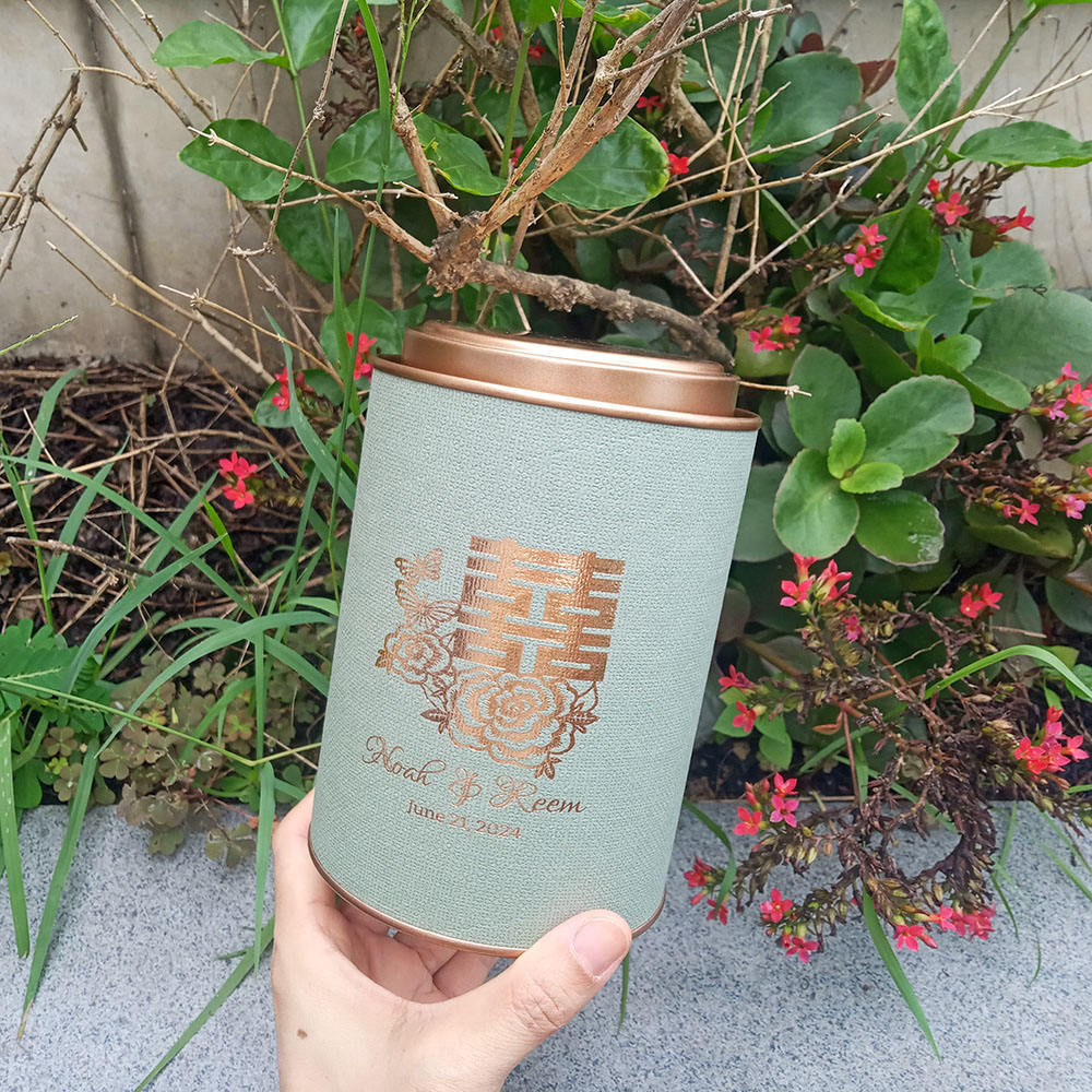 Cilindro redondo impresso personalizado, recipientes de armazenamento de papelão, tampa de metal para café, chá, embalagens de alimentos, cilindro redondo de papel