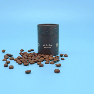 Embalagem de tubo de papel de chá com logotipo de impressão personalizada Recipiente de cilindro de papelão de qualidade alimentar para embalagem de caixa redonda de café e chá