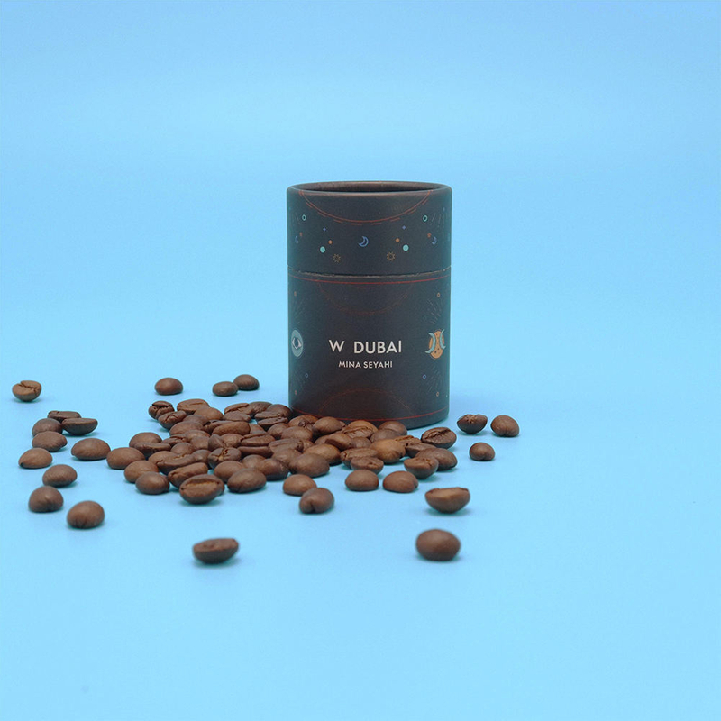 Embalagem de tubo de papel de chá com logotipo de impressão personalizada Recipiente de cilindro de papelão de qualidade alimentar para embalagem de caixa redonda de café e chá