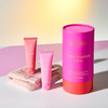 Embalagem de papel Kraft reciclável para tubo de embalagem personalizada de cosméticos para frasco de perfume Caixa de tubo redondo ecológico