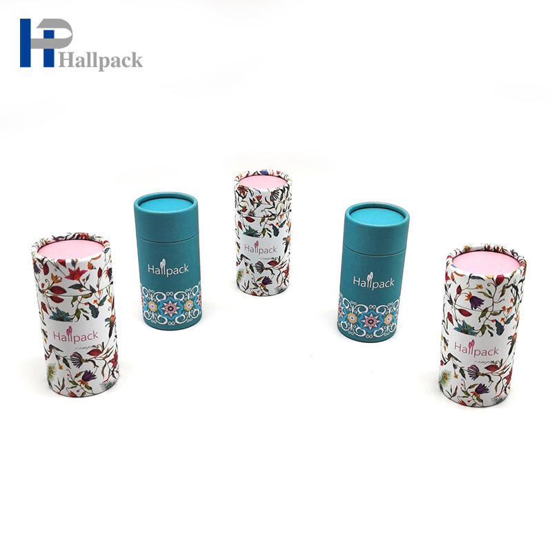 Logotipo personalizado brilho labial redondo tubo de papelão desadorante papel push up tubo de embalagem de papel