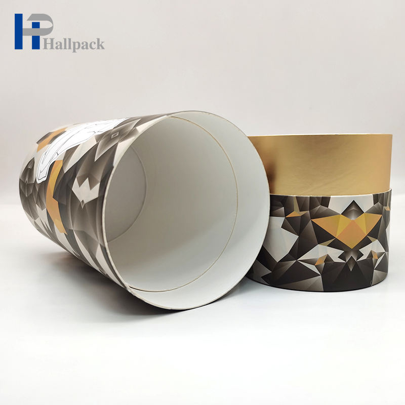 Cilindro biodegradável da roupa que empacota o tubo redondo de papel feito sob encomenda do ofício