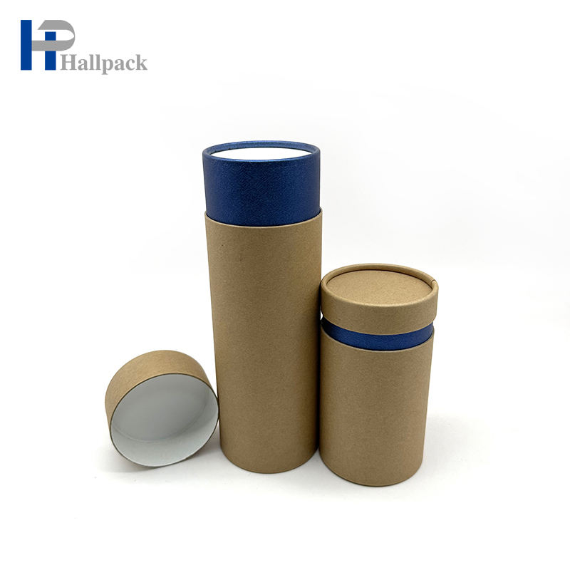 Tubo de papel de papelão biodegradável cintura exposta projeto cinerário tubo de papel de caixão