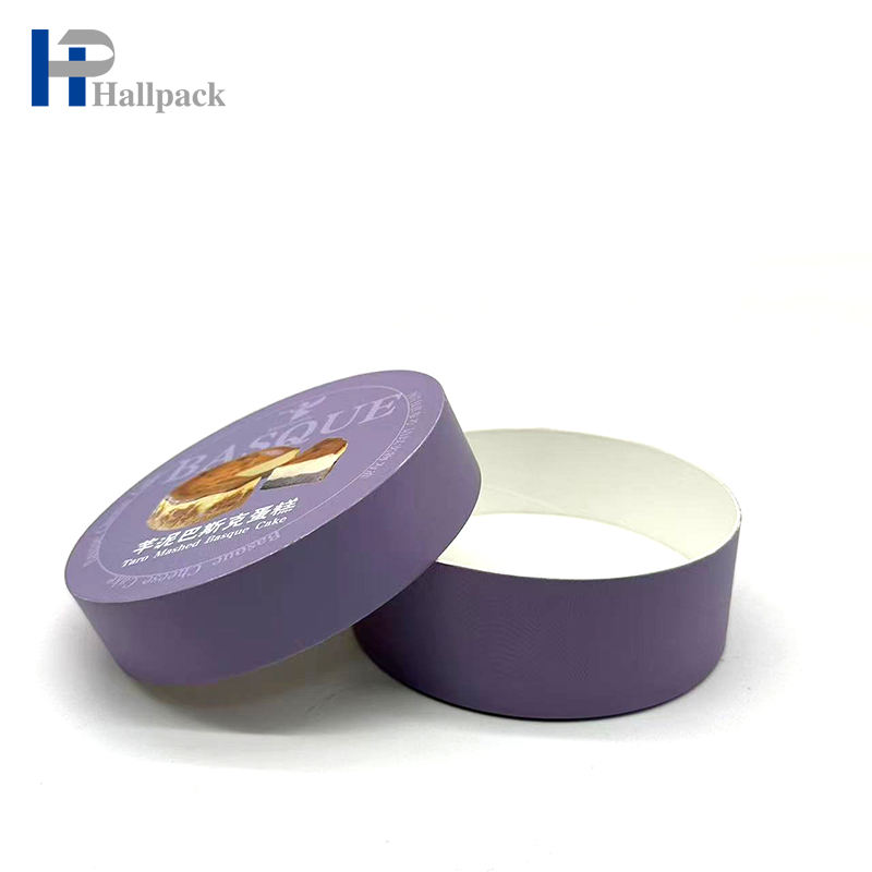Tubo de papel de embalagem de bolo redondo biodegradável de qualidade alimentar do fabricante