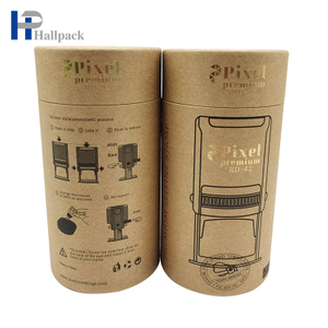 Tubos ecológicos do papel de embalagem do selo do cilindro feito sob encomenda que empacotam para produtos do agregado familiar