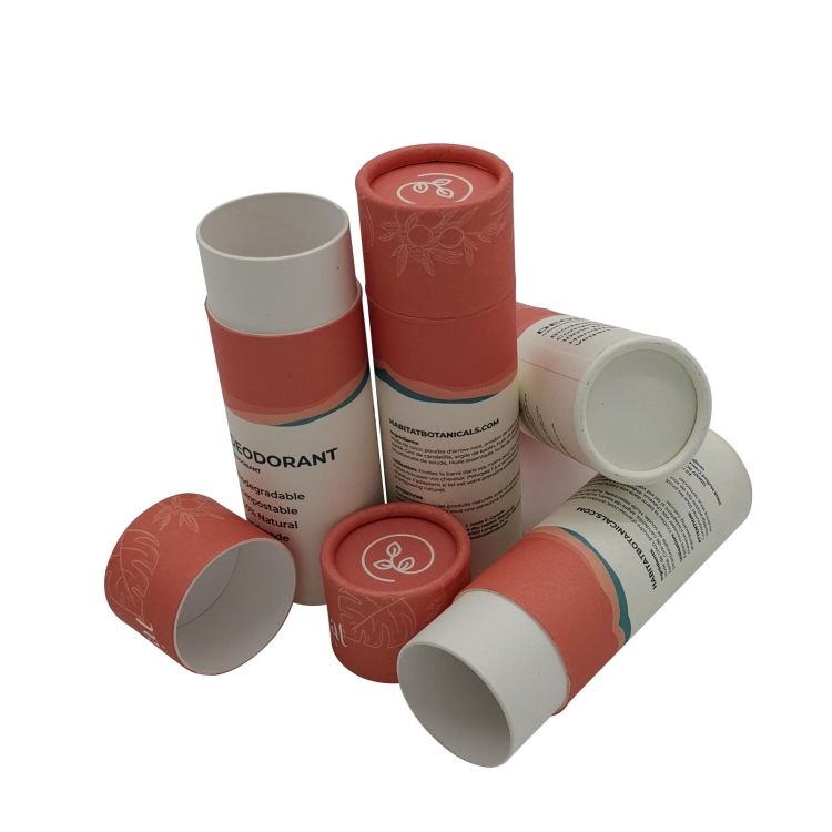 A fábrica tem um núcleo de tubo de papel cosmético de longo prazo e grande fornecimento de recipientes de cosméticos OEM redondos personalizados