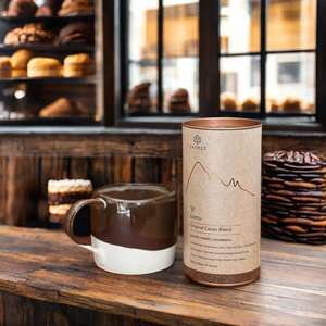 Embalagem de papelão de caixa de tubo redondo de qualidade alimentar com design personalizado de luxo para lata de papel de chocolate e cacau