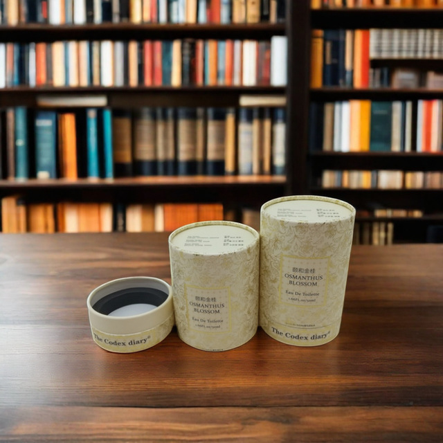 Caixa de embalagem de cilindro impresso de grau alimentício, logotipo rígido personalizado, café, chá, papelão redondo, tubos de papel artesanal