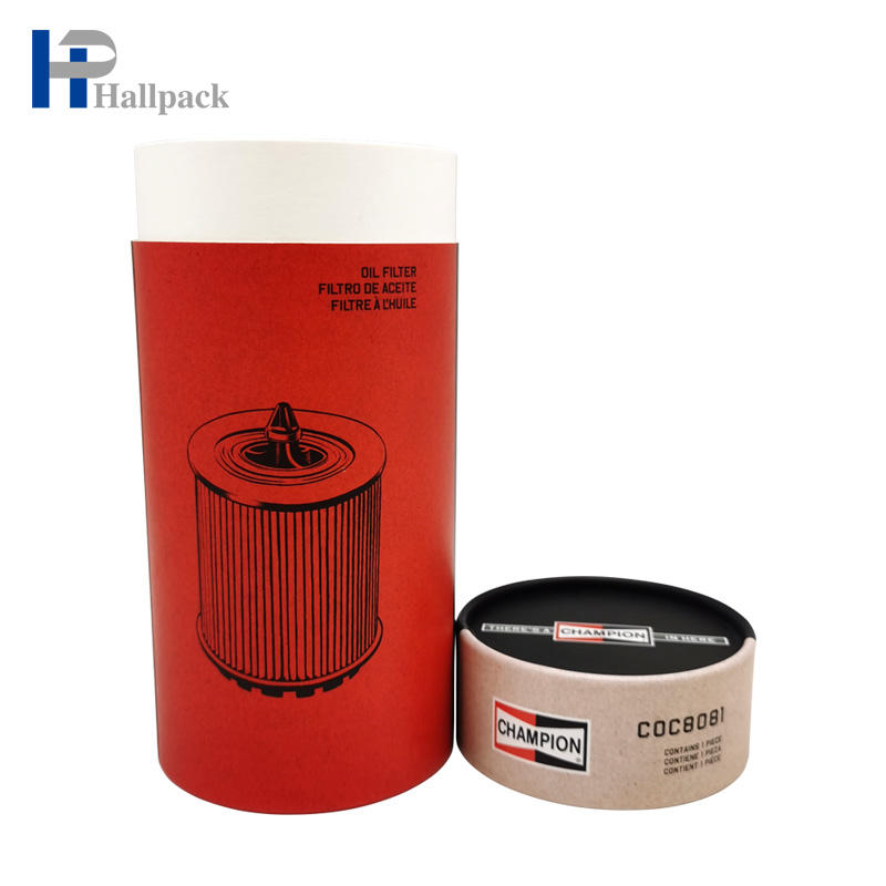 Tubo longo vermelho do papel do ofício da tubulação lisa do papel reciclado