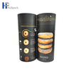 Venda quente logotipo de tamanho personalizável embalagem solta papel kraft tubo de papel preto