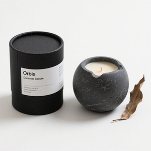 Reciclável Cilindro de papel de design personalizado embalagem cosmética para latas de vela