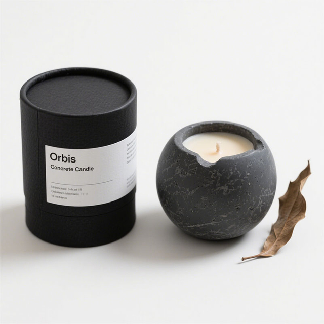 Reciclável Cilindro de papel de design personalizado embalagem cosmética para latas de vela