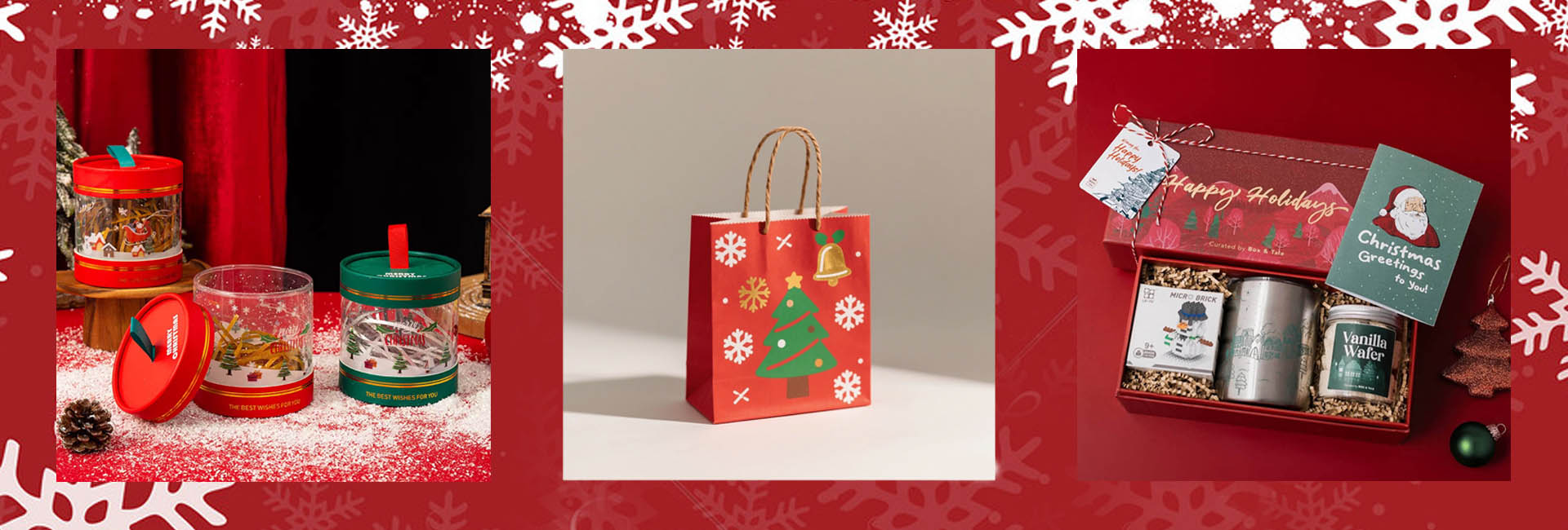 Embalagem de presente de Natal