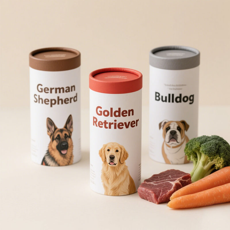 Material reciclável Tubo de papel de design personalizado para suplementos de colágeno embalagens de bebidas sólidas