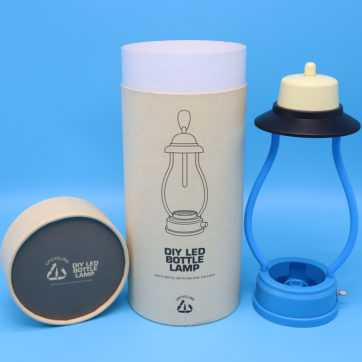 Caixa de cilindro de papelão eletrônico ecológico personalizado, embalagem de tubo de papel para câmera, relógio inteligente, fone de ouvido, luz led