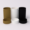 Tubo de caixa de papel kraft marrom ecológico de alta qualidade, personalizado, caixa redonda branca, cilindro biodegradável preto, embalagem de tubo de papel