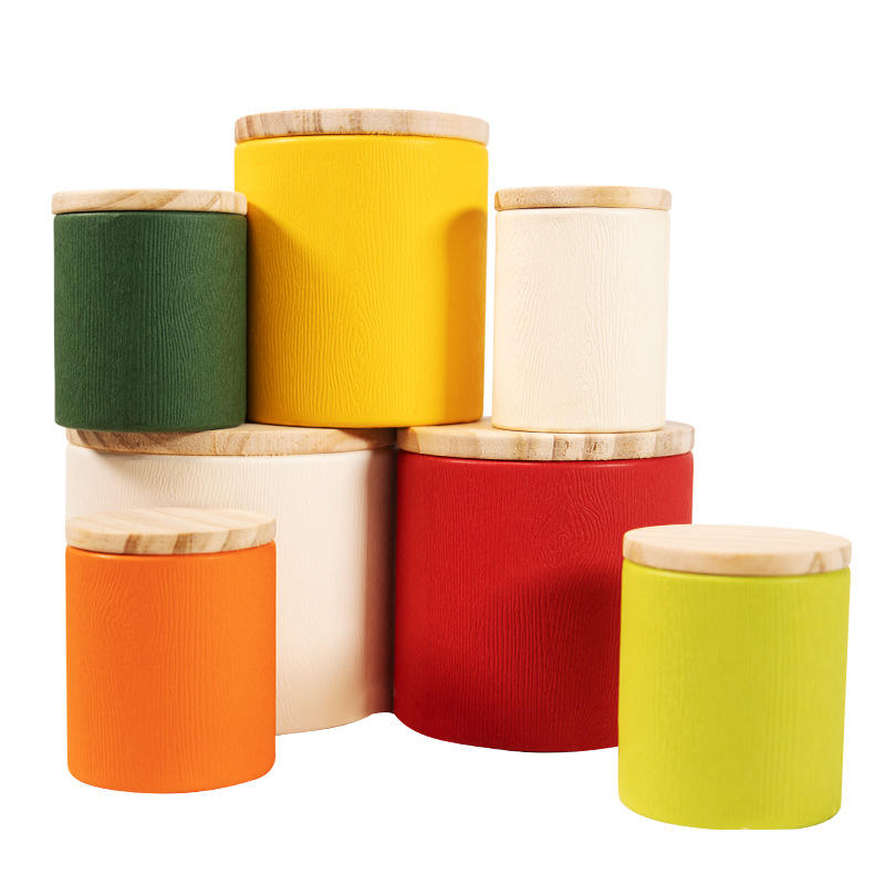 Cilindro de madeira biodegradável do chá da tampa do produto comestível que empacota o tubo redondo do papel de embalagem do café