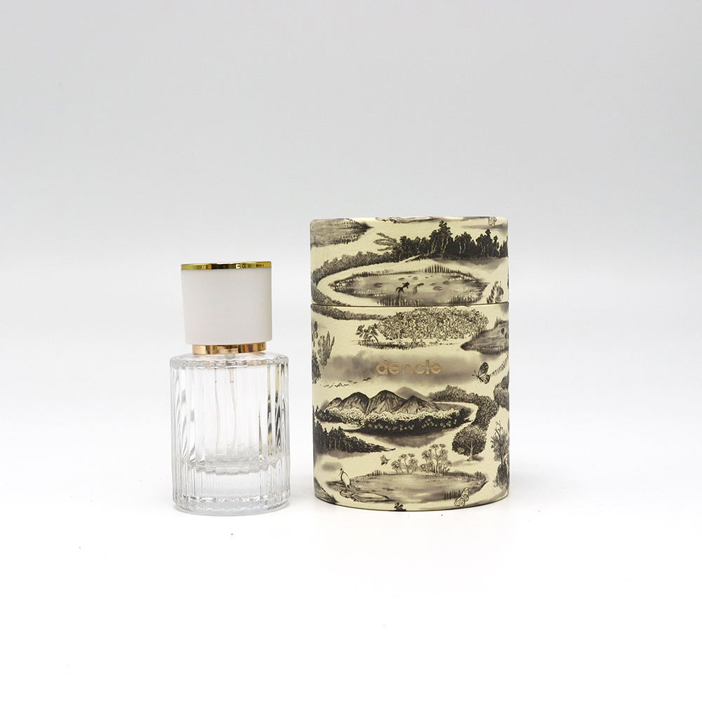 Cilindro de papel ecológico personalizado, caixa de tubo de papel para embalagem de chá/ervas/café/lanches/embalagens de alimentos