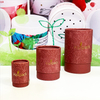 Caixa de cilindro de papel artesanal biodegradável Hallpack personalizada para velas de óleo de perfume e óleos essenciais usam embalagens de tubos de papel
