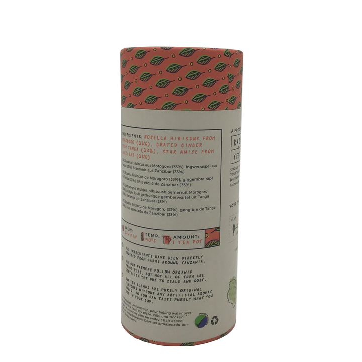 Famosa caixa de papelão para impressão em cores de qualidade alimentar, tubo de papel para presente