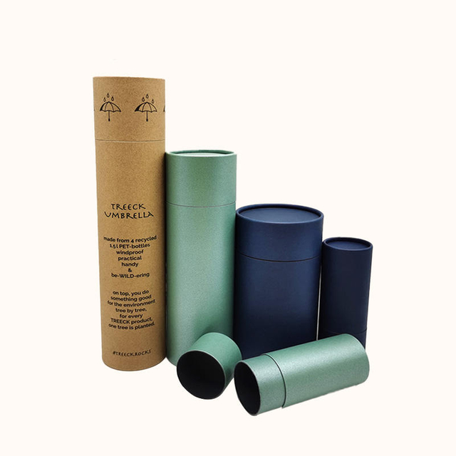 Embalagem de camisetas personalizadas 100% recicladas meias embalagens de tubos de papel cartão Kraft