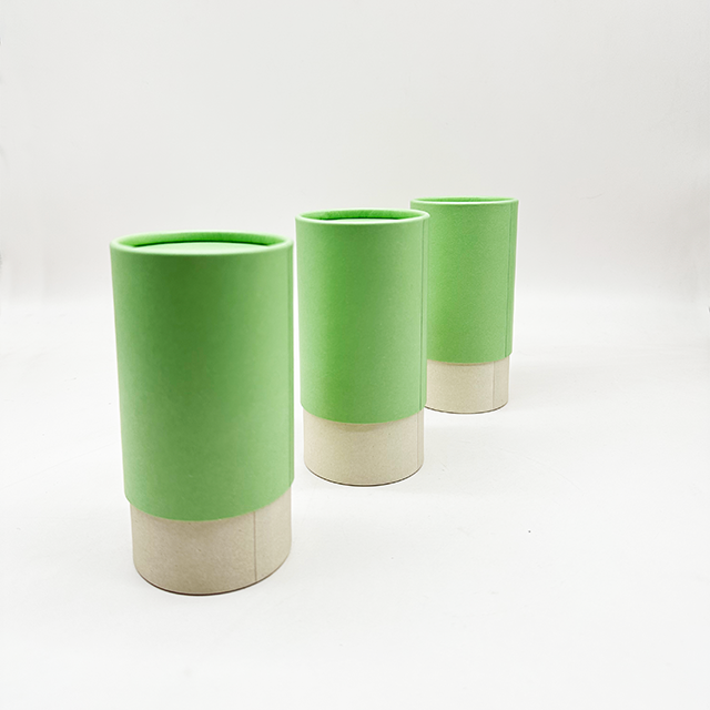 Embalagem de tubo de chá de papel Kraft de qualidade alimentar personalizada Hallpack Produtos alimentícios saudáveis ​​​​embalagem estilo lata para grãos de café