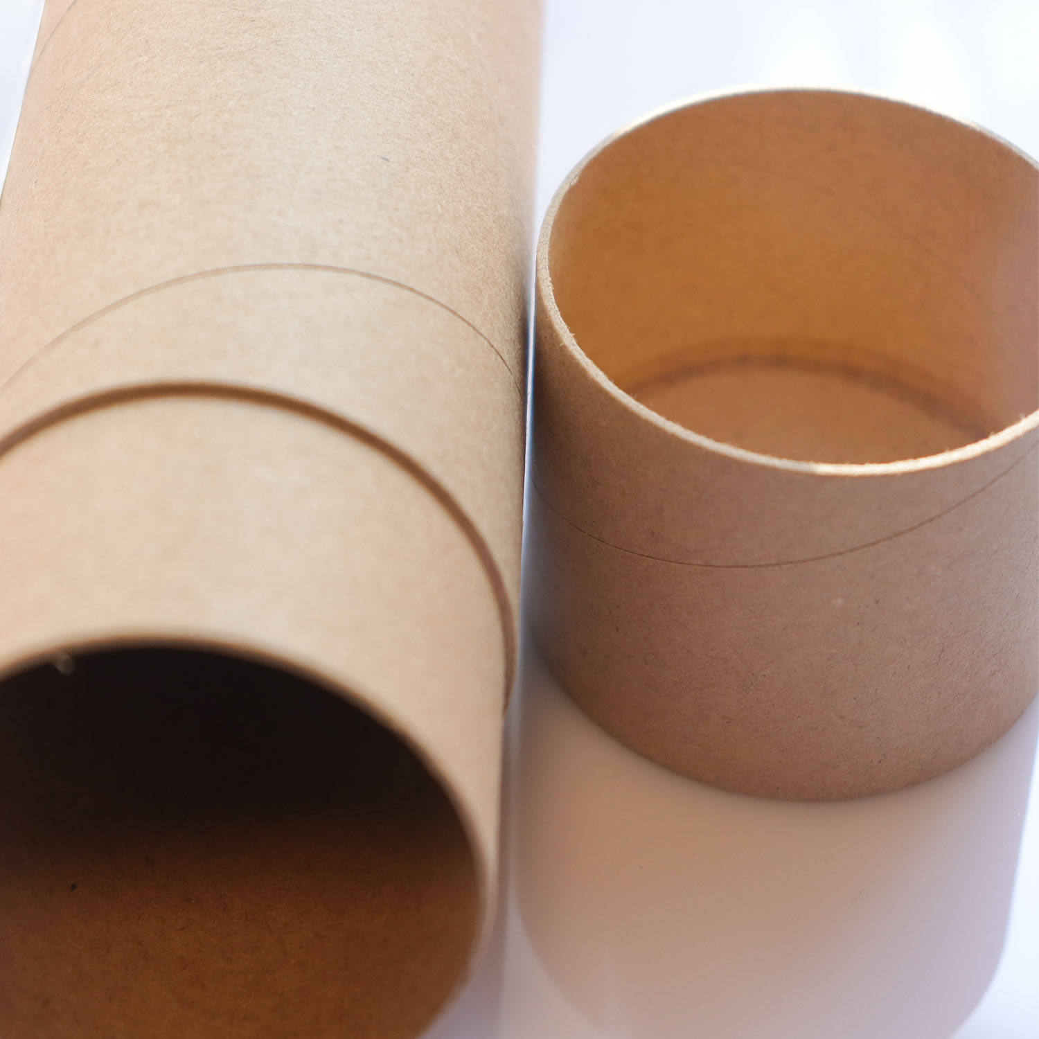 Tubo de embalagem mais barato para envio por correspondência, tubo de papel kraft ecológico de alta qualidade, tamanho personalizado para velas artesanais